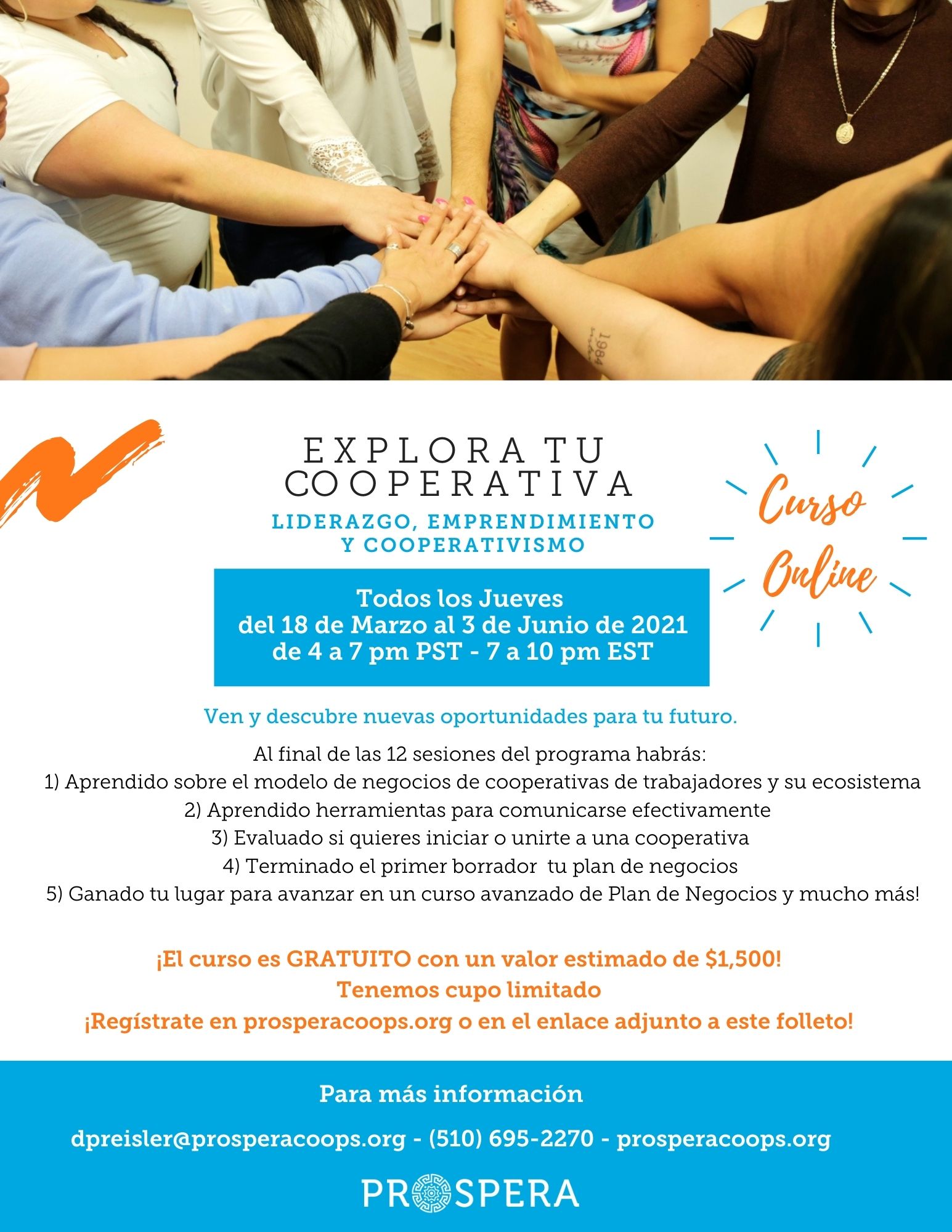 Explora Tu Cooperativa Curso De Liderazgo Emprendimiento Y Cooperativismo Prospera