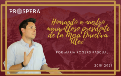 Honrando a nuestro maravilloso presidente de la Mesa Directiva “Alex” por Maria Rogers Pascual